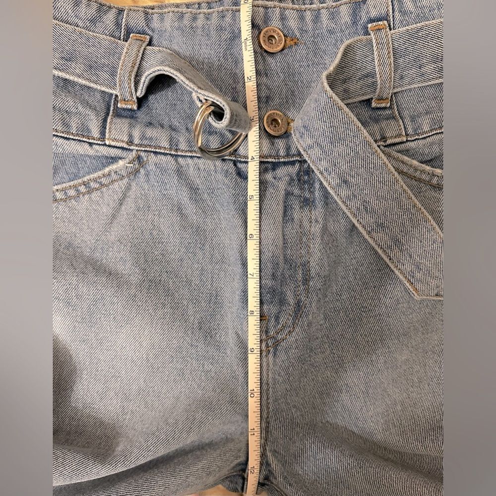 JONATHAN SIMKHAI High-Waisted Belted Straight Leg Blue Jeans. Size 24. Like New! - Picture 11 of 12